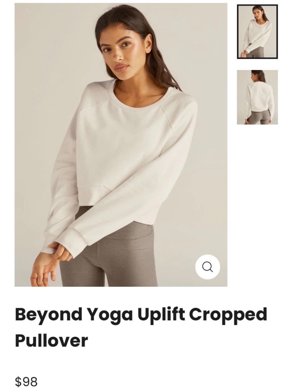 Beyond Yoga Uplift Cropped Pullover - Picture 4 of 4
